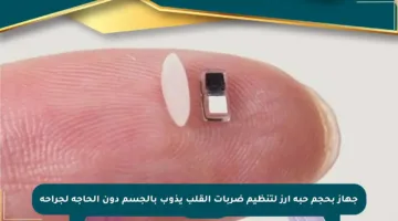 جهاز بحجم حبة أرز لتنظيم ضربات القلب يذوب بالجسم دون الحاجة لجراحة